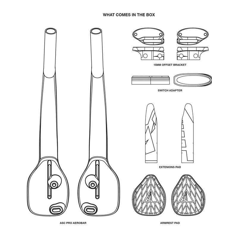 Profile Design 43 ASC Pro Aerobar Extensions